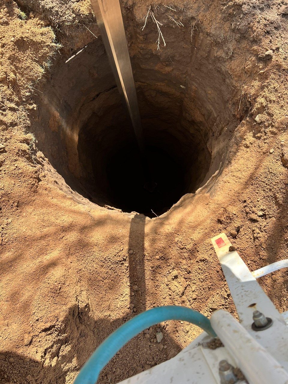 A seepage pit our crew built in Yucaipa