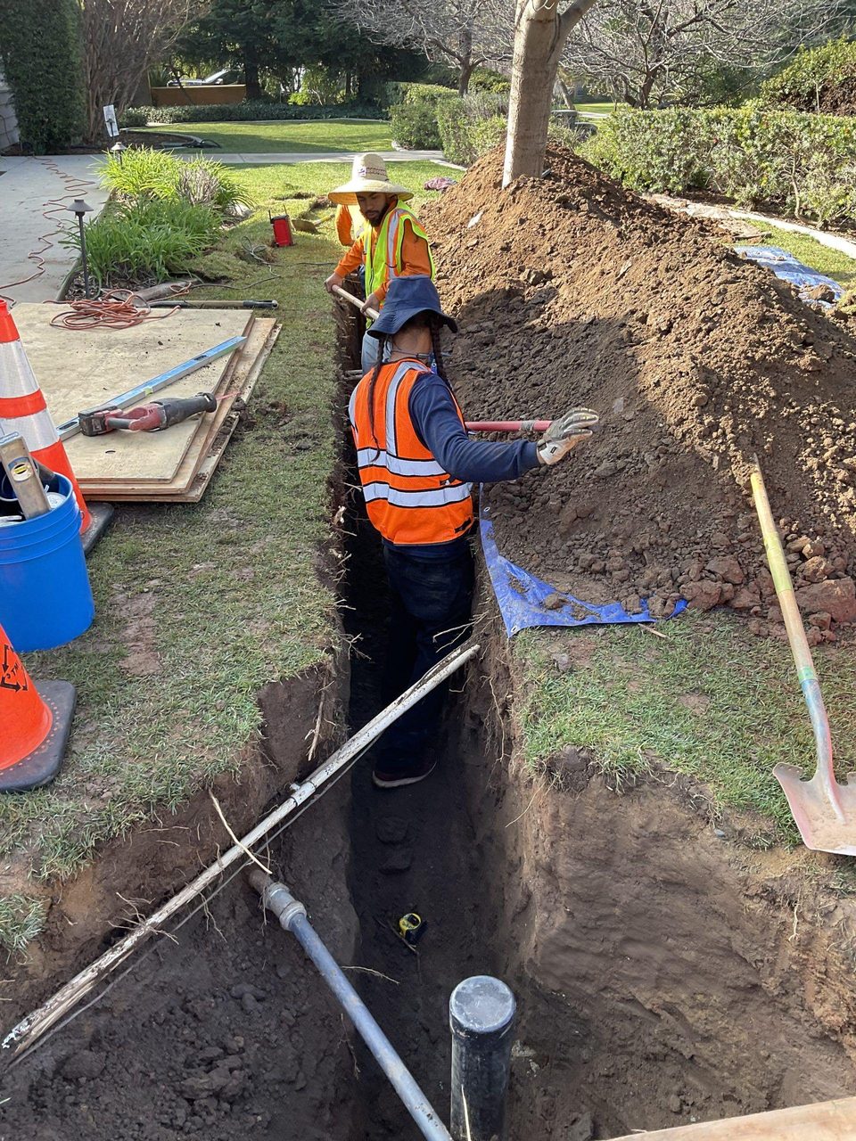 Our crew on site